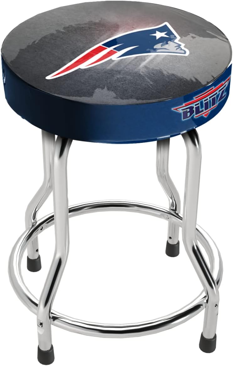Arcade1Up Adjustable Licensed NFL Blitz Pub Stool (New England Patriots), Multicolor (A1UP-Patriots Stool) - Image 3
